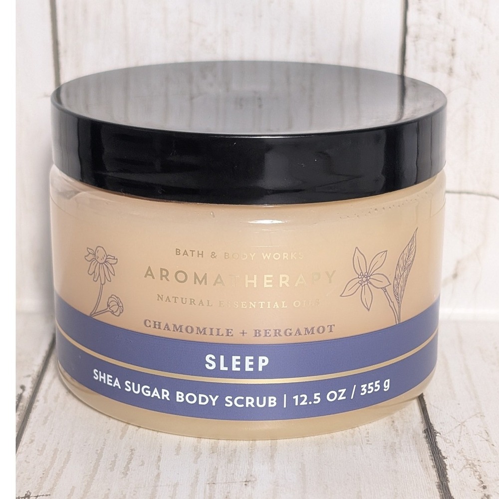Bath Body Works‎ Aromatherapy Sleep Shea Sugar Body Scrub Chamomile Bergamot NEW
